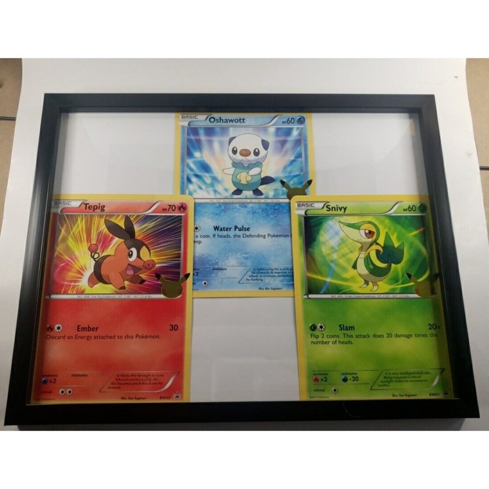 Pokemon First Partners Jumbo Cards Framed